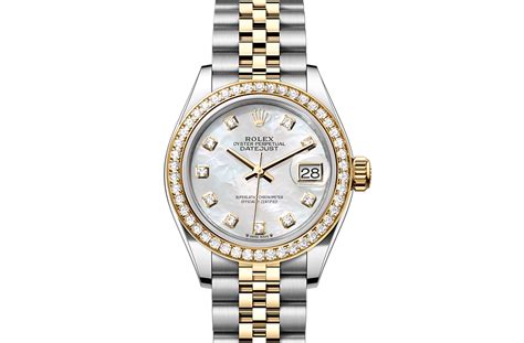 rolex lady datejust oystersteel and yellow gold|rolex datejust 28mm two tone.